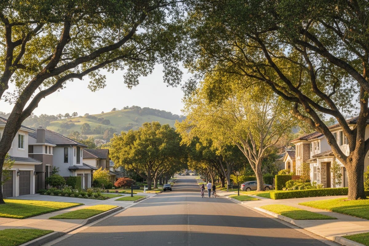 Monta Vista neighborhood — tree-lined quiet streets
