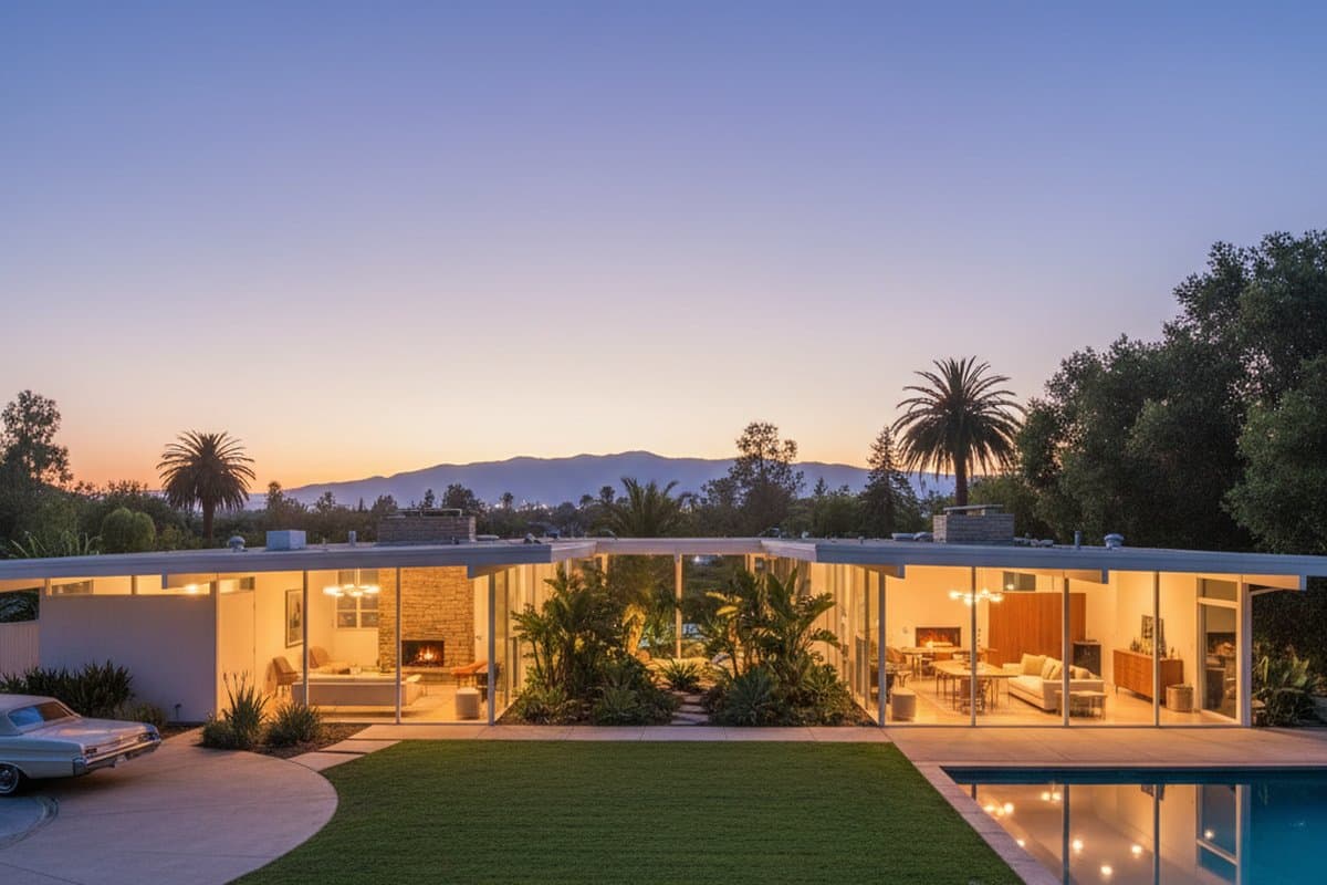 Rancho Rinconada Eichler 中世纪住宅