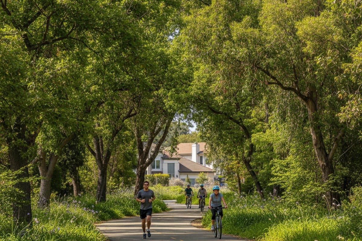Stevens Creek Trail 步道绿荫