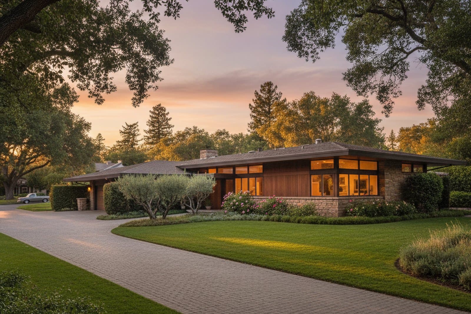 Los Altos Ranch 风格住宅 — 黄昏暖光