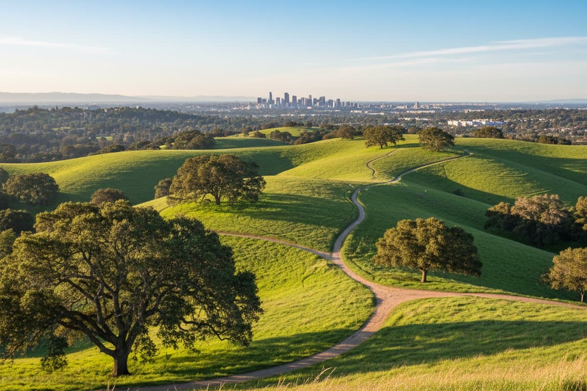 Rancho San Antonio open space trail